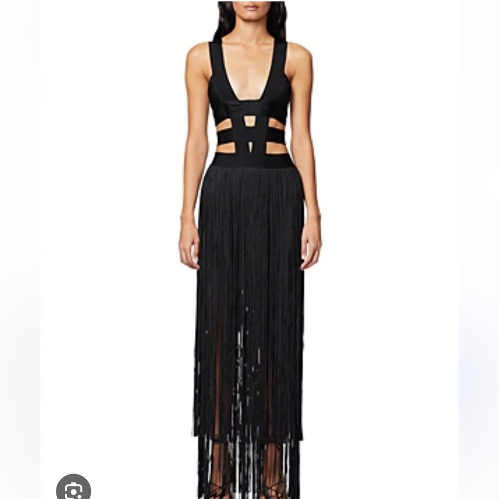 Herve Leger Black Cocktail Dress